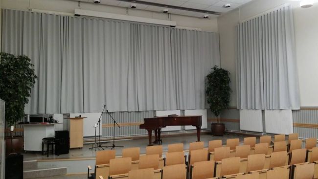 draperier aula, draperi aula, gardiner aula,